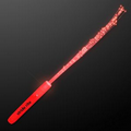 5 Day Custom Red Flashing Stick Wand w/ Red Sparkle Fibers